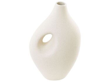 Porcelain Flower Vase 32 cm White KOMOTINI