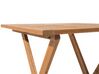 Table et 2 chaises de jardin en bois FIJI_680150