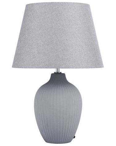 Ceramic Table Lamp Grey FERGUS