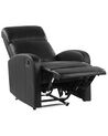 Faux Leather LED Recliner Chair with USB Port Black VIRRAT_795009