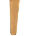 Poltrona de jardim com repousa-pés em madeira de acácia clara BARATTI_830629