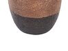 Dekovase Terrakotta braun / schwarz 30 cm AULIDA_850394