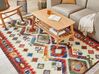 Kelim Teppich Wolle mehrfarbig 160 x 230 cm orientalisches Muster Kurzflor AREVIK_859500