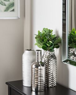 Koristemaljakko keraaminen hopea 32 cm XANTHOS