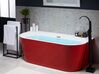 Bañera de acrílico rojo/blanco/plateado 170 x 80 cm HARVEY_808346