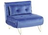 Sofa Set Samtstoff marineblau 3-Sitzer VESTFOLD_808920