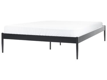 Kovová postel 160 x 200 cm černá VAURS