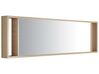 Meuble double vasque à tiroirs miroir inclus beige MALAGA_768801
