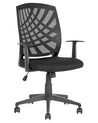 Krzesło biurowe regulowane czarne BONNY II_834330