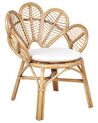 Conjunto de 2 sillas pavo real de ratán natural 88 cm FLORENTINE II_900791