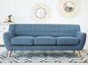 3 Seater Fabric Sofa Blue MOTALA_711114