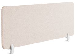 Työpöydän väliseinä beige 160 x 40 cm WALLY Työpöydän väliseinä beige 160 x 40 cm WALLY