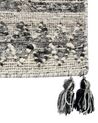 Tappeto kilim lana grigio 160 x 230 cm ARATASHEN_860048