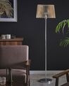 Lámpara de mesa de madera de bambú clara/negro 30 cm BOMU_785389