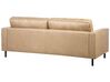 3 Seater Faux Leather Sofa Beige SAVALEN_723708
