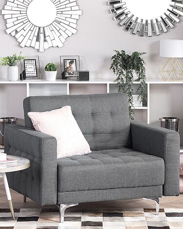 Fabric Armchair Grey ABERDEEN