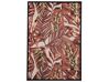 Nástěnná malba s motivem palmy 63 x 63 cm burgundská červená FLORESTA_810980