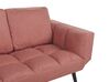 Sofá-cama em tecido rosa BREKKE_915305