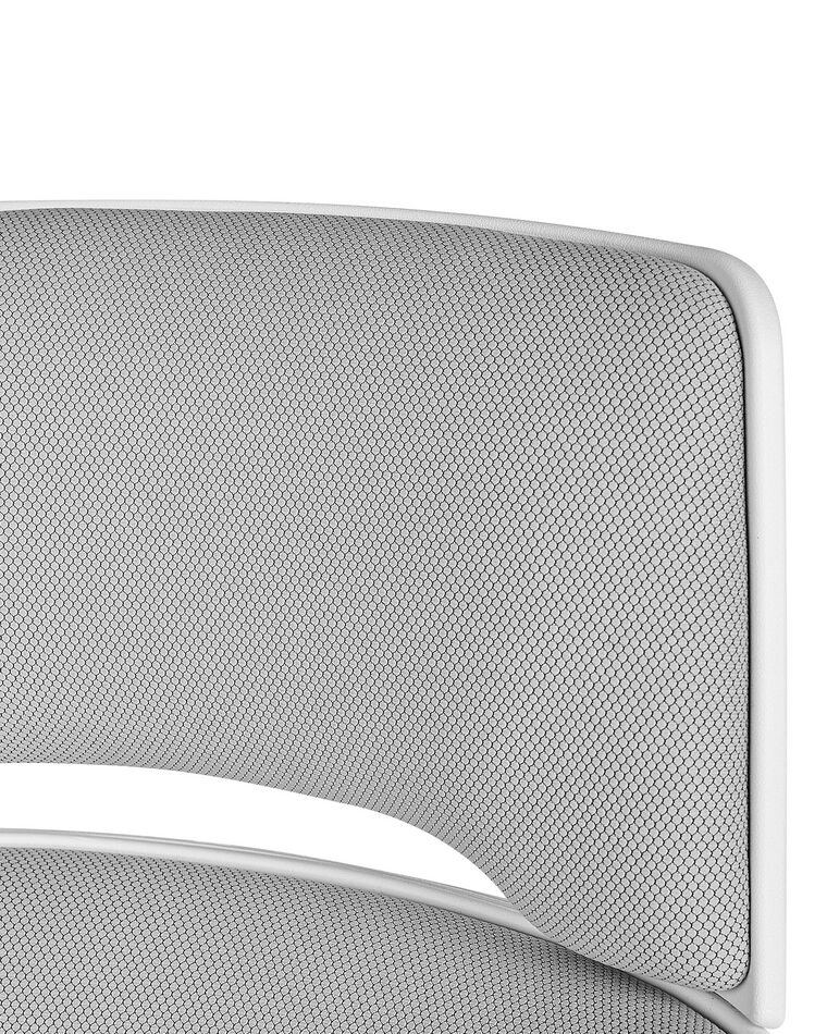 Swivel Office Chair White and Grey GRANDIOSE Beliani.co.uk