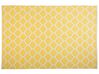 Outdoor Teppich gelb 160 x 230 cm marokkanisches Muster zweiseitig Kurzflor AKSU_733423