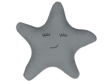 Dětský polštář hvězda 40 x 40 cm, šedý BHOPAL