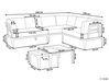 Lounge Set Aluminium grau 6-Sitzer linksseitig modular Auflagen beige RIMA III_828905