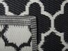 Outdoor Teppich schwarz 90 x 180 cm marokkanisches Muster zweiseitig Kurzflor SURAT_734074