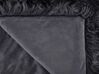 Faux Fur Bedspread 200 x 220 cm Black DELICE_808473