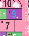 Dywan dziecięcy gra w klasy 80 x 150 cm różowy HONAZ_779879
