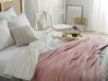 Rózsaszín pamut ágytakaró 200 x 220 cm SAMUR_771188