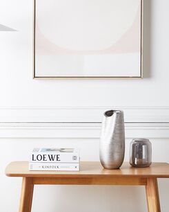 Koristemaljakko keraaminen hopea 32 cm DERBE Koristemaljakko keraaminen hopea 32 cm DERBE