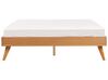 EU King Size Bed Light Wood BERRIC_912535