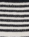 Panier en coton blanc et noir ⌀ 33 cm ARRAH_842779
