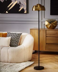 Lattiavalaisin teräs musta/kultainen SENETTE Lattiavalaisin teräs musta/kultainen SENETTE