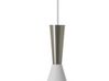 Lampa wisząca metalowa biało-srebrna TAGUS_688177