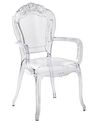 Set of 2 Accent Chairs Acrylic Transparent VERMONT II_751328