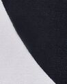 Vloerkleed polyester wit/zwart ⌀ 120 cm PANDA_831070