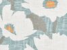 Conjunto de 2 cojines de algodón motivo floral azul 45 x 45 cm JATROPHA_892916