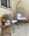 Hanging Chair with Stand Beige ALLERA_856349