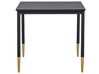 Jedálenský stôl 80 x 80 cm čierna/zlatá SHALFORD_790631