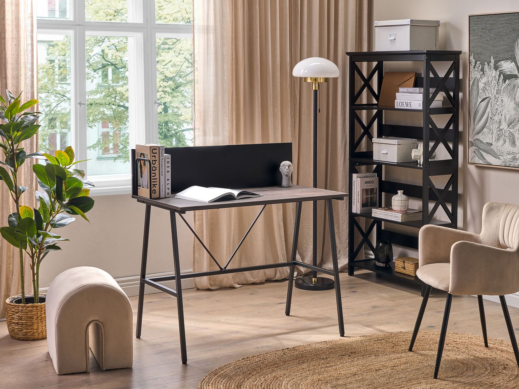 Portablocco Da Scrivania Marrone - Campo Marzio, 10.5x10x5 Cm - Foto 2