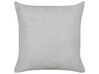 Set of 2 Boucle Cushions 60 x 60 cm Grey LEUZEA_903550