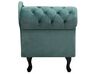 Chaise longue sinistra in velluto verde menta NIMES_696837