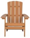 Chaise de jardin bois clair avec repose-pieds ADIRONDACK_809447