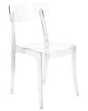 Beliani - Lot de 2 Chaises - Clarion - en Polycarbonate, Transparent Beliani - Lot de 2 Chaises - Clarion - en Polycarbonate, Transparent