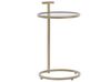 Glass Top Side Table Gold SHELBY_823960