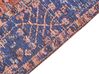 Teppich Baumwolle rot / blau 200 x 300 cm orientalisches Muster Kurzflor KURIN_862999
