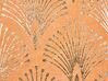 2 poduszki dekoracyjne bawełniane geometryczny wzór 45 x 45 cm pomarańczowe HOYA_892910