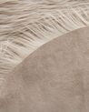 Tapete tipo pele de ovelha cor de areia 180 x 60 cm MAMUNGARI_826456