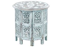 Sivupöytä mangopuu vaaleansininen BORAI Sivupöytä mangopuu vaaleansininen BORAI